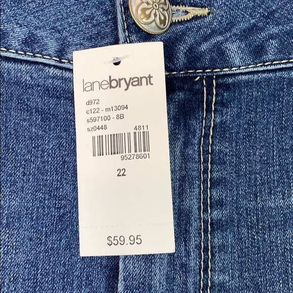Lane Bryant Sz 22 NWT Jegging Flare Denim Jeans - Picture 3 of 6